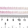 Gradient Color Baking Paint Glass Bead Strands DGLA-A039-T4mm-A01-5