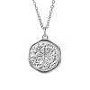 Star Stainless Steel Pendant Necklace with Cable Chains UG2182-2-1