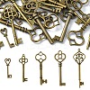 25Pcs 5 Styles Tibetan Style Alloy Pendants TIBEP-YW0001-90-1