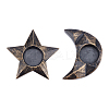 2Pcs 2 Styles Resin Candle Holder AJEW-GA0002-87B-1