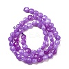 Natural Dyed White Jade Beads Strands G-C179-A6mm-03-3