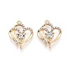 Alloy and Rhinestone Pendants PALLOY-T092-16G-1