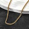 2MM 304 Stainless Steel Wheat Chain Necklaces for Men STAS-V011-03C-G-2