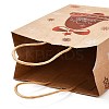 Christmas Theme Hot Stamping Rectangle Paper Bags LS-CARB-F011-02C-5