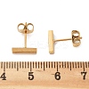 Cuboid Ion Plating(IP) 304 Stainless Steel Stud Crawler Earrings LS-EJEW-O052-45G-4