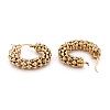 304 Stainless Steel Mesh Hoop Earrings EJEW-O096-05A-G-1