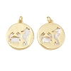 Natural Shell Pendants KK-L251-44G-B-2