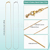 10Pcs 2 Colors Stainless Steel Cable Chain Adjustable Slider Necklaces for Men Women MAK-SC0001-42-2