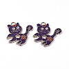 Alloy Enamel Kitten Pendants ENAM-P033-3-3