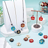80Pcs 5 Colors Transparent Acrylic Beads MACR-TA0002-24-7