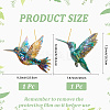 2Pcs 2 Styles Acrylic Bird Hanging Suncatchers HJEW-CN0001-32-2