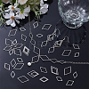 90Pcs 3 Styles 201 Stainless Steel Linking Rings STAS-UN0064-88-4