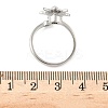 Brass Micro Pave Cubic Zirconia Rotating Cuff Rings for Women LS-RJEW-C132-05P-2