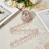 5 Yards Flower Polyester Lace Ribbon OCOR-GF0004-95F-3
