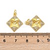 Brass Cubic Zirconia Pendants KK-L251-57G-3