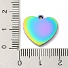 Ion Plating(IP) 304 Stainless Steel Pendants STAS-D025-01M-01-3