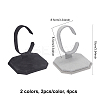 4Pcs 2 Colors Velvet Bracelet Display Stands BDIS-FG0001-07-2