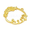 Ocean Theme Alloy Open Back Bezel Pendants PALLOY-F321-03G-3