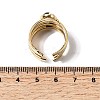 304 Stainless Steel Open Cuff Rings for Women RJEW-K258-17A-G-5