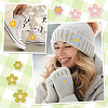 54pcs 18 Style Candy Color Two Tone Crochet Flower Appliques PATC-GA0001-23-7