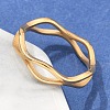Unisex Ion Plating(IP) 304 Stainless Steel Finger Rings RJEW-E164-04G-3