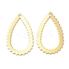 Brass Filigree Pendants KK-M250-06B-G-1