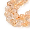 Heated Natural Citrine Bead Strands G-P466-01D-2