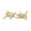 Rack Plating Alloy Connector Charms FIND-I037-19LG-02-3