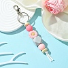 Sunflower Silicone Beaded Pendant Decorations KEYC-YW00063-02-1