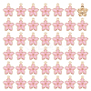 50Pcs Light Gold Plated Alloy Enamel Pendants ENAM-DC0001-89-1