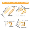32Pcs 8 Style 304 Stainless Steel Stud Earring Findings STAS-DC0002-46-3