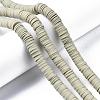 Flat Round Handmade Polymer Clay Beads CLAY-R067-10mm-02-4