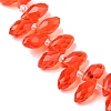 Crystal Glass Beads Strands GLAA-D033-40-3