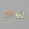 Fruit Style Brass Cabochons MRMJ-WH0003-08C-G-1