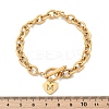 Golden 304 Stainless Steel Charm Bracelets LS-NJEW-K284-01G-M-5