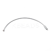 Baking Paint Stainless Steel Cable Wire Keychain AJEW-WH0413-15N-2