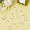 DIY 304 Stainless Steel Geometry Dangle Earrings Making Kit DIY-DR0001-36-4