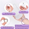 6 Sets 6 Colors Keychain Accessories Set KEYC-OC0001-08-3