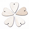 Unfinished Natural Poplar Wood Pendants WOOD-S045-114-1