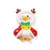 Christmas Duck Theme Opaque Resin Cabochons RESI-Q010-03C-1