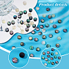 90Pcs 3 Colors Acrylic Imitation Shell Cabochons MACR-PH0001-65A-4