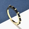 Brass Micro Pave Cubic Zirconia Finger Rings for Women RJEW-H256-10G-01-1