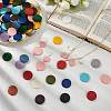 150Pcs 15 Colors Painted Natural Wood Beads WOOD-PH0003-36-4