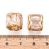 304 Stainless Steel and Glass Charms STAS-T071-04B-G-3