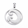Non-Tarnish 304 Stainless Steel Pendants STAS-K162-049P-2