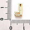 Brass Micro Pave Cubic Zirconia Charms KK-N254-217G-L-3
