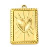Ion Plating(IP) 304 Stainless Steel Pendants STAS-K293-09G-1