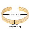 Vintage Hammered 304 Stainless Steel Cuff Bangles for Women KM3696-2-1