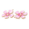 304 Stainless Steel Enamel Pendants STAS-K256-15G-04-2