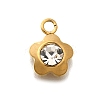 304 Stainless Steel Pave Cubic Zirconia Charms LS-STAS-D310-07G-02-1